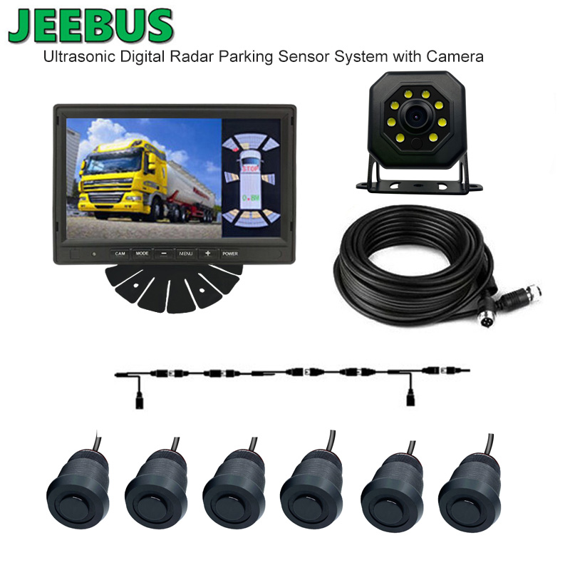 Ultrazvukové digitální radarové parkovací čidlo Monitor se zpětnou kamerou pro autobus