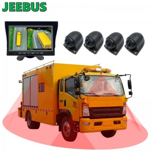 3D 360stupňový kamerový monitorovací systém pro sledování kamionů z ptačí perspektivy pro parkování nákladních vozidel